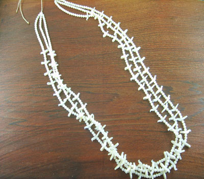 Necklace Mother of Pearl Native American Santo Domingo Dove Fetish